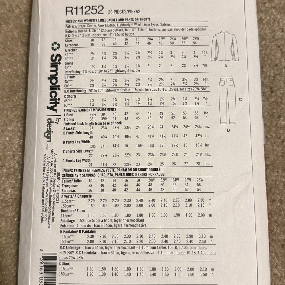 Simplicity plus size dress sewing pattern - Picture 2 of 2